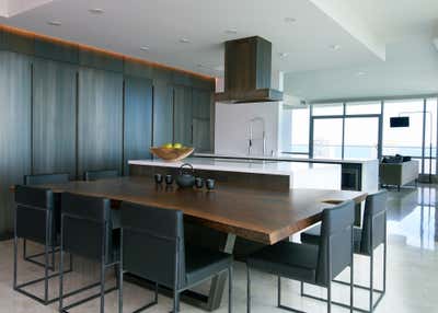  Contemporary Apartment Kitchen. Kitchen and Dining Room Become Ideal Entertaining Spot  by Fernando Rodriguez Studio.