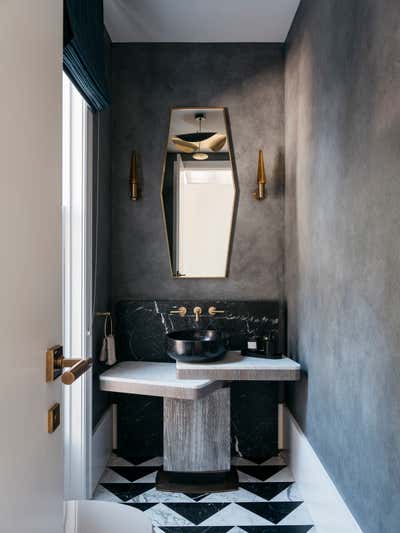  Transitional Family Home Bathroom. Sydney Contemporary Perch by Dylan Farrell Design.