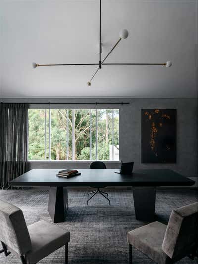  Contemporary Eclectic Family Home Office and Study. Sydney Contemporary Perch by Dylan Farrell Design.
