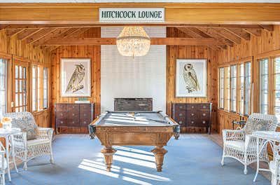  Transitional Vacation Home Bar and Game Room. #MaineHarbor by Laura Fox Interior Design.