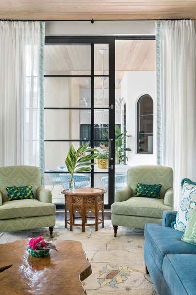  Transitional Beach House Living Room. West Palm Beach Chic by Cloth & Kind.