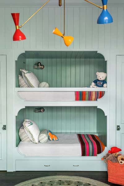  Beach Style Transitional Beach House Children's Room. West Palm Beach Chic by Cloth & Kind.
