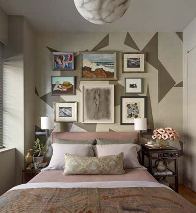  Eclectic Apartment Bedroom. Greenwich Village by Josh Greene Design.