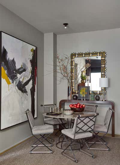  Eclectic Apartment Dining Room. Greenwich Village by Josh Greene Design.
