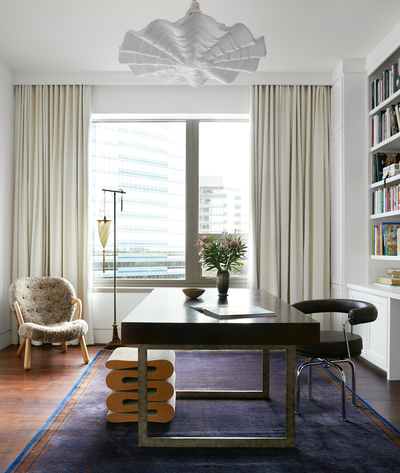  Apartment Office and Study. UPTOWN HIGHRISE by Brandon Fontenot Interiors.