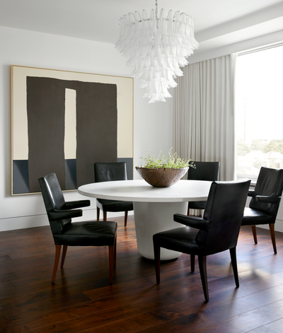  Art Deco Apartment Dining Room. UPTOWN HIGHRISE by Brandon Fontenot Interiors.