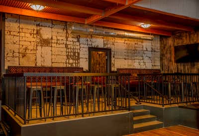  Country Rustic Restaurant Open Plan. Six String Grill & Stage by Assembly Design Studio.
