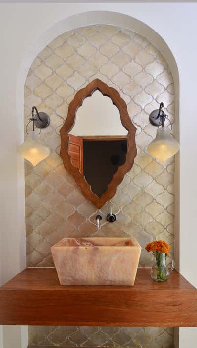  Beach House Bathroom. Tulum, Mexico by Bridget Beari Designs.
