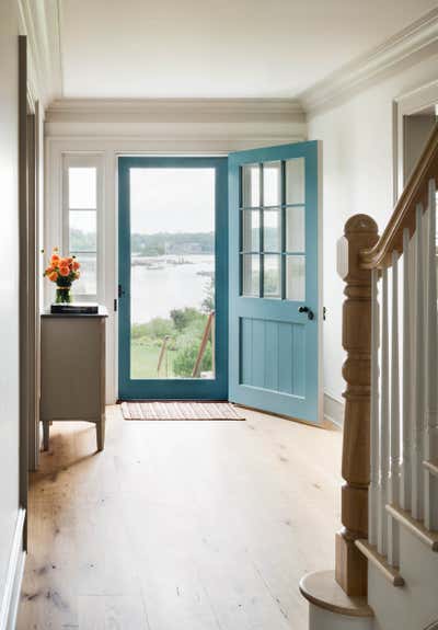 Traditional Beach House Entry and Hall. Larchmont Harbor House  by Hendricks Churchill.