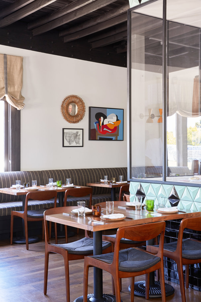  Eclectic Restaurant Dining Room. Felix Trattoria by Wendy Haworth Design Studio.