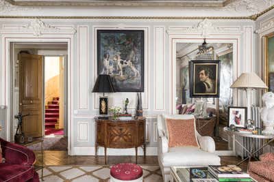 French Living Room. Parisian Pied a Terre  by Timothy Corrigan, Inc..