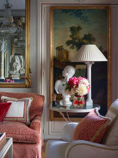  French Living Room. Parisian Pied a Terre  by Timothy Corrigan, Inc..