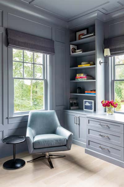  Traditional Family Home Office and Study. Westchester Traditional by Chango & Co..