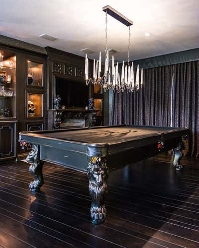 Eclectic Bachelor Pad Bar and Game Room. Dr. Phil's SON's Entertainment Retreat by Sarceda Projekts.