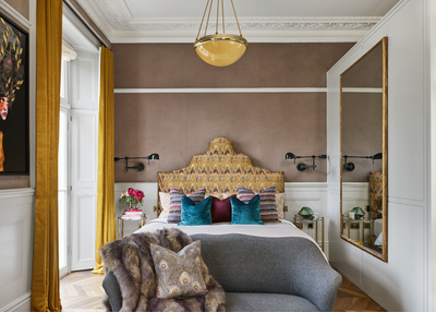  Maximalist Preppy Family Home Bedroom. Preppy Chic - London Town House by Studio L London.