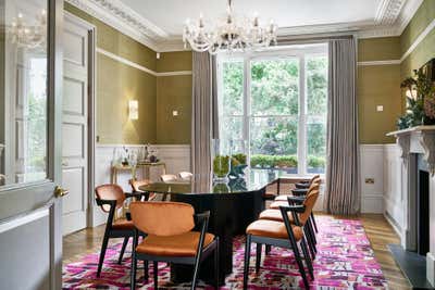  Eclectic Family Home Dining Room. Seventies Revisited - London Town House by Studio L London.