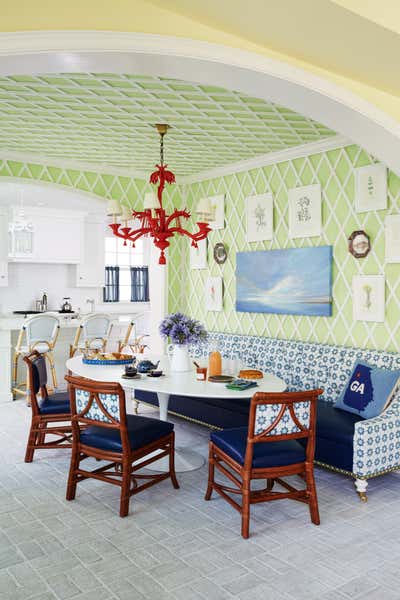  Eclectic Traditional Beach House Open Plan. Sea Island by Kevin Isbell Interiors.
