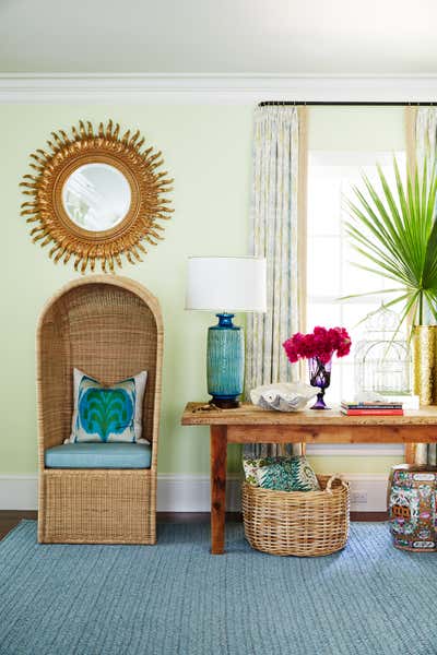  Eclectic Beach House Office and Study. Sea Island by Kevin Isbell Interiors.