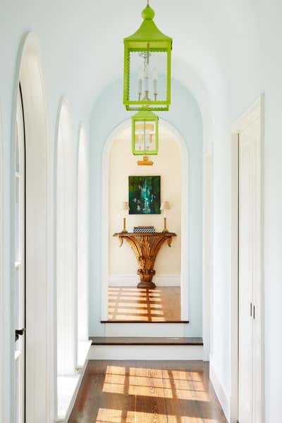  Mediterranean Traditional Beach House Entry and Hall. Sea Island by Kevin Isbell Interiors.