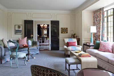  Traditional Family Home Living Room. Greenwich Estate by Kevin Isbell Interiors.
