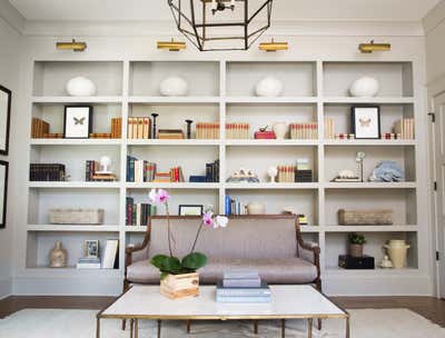  Transitional Family Home Office and Study. Vidal by Clemons Design Co..