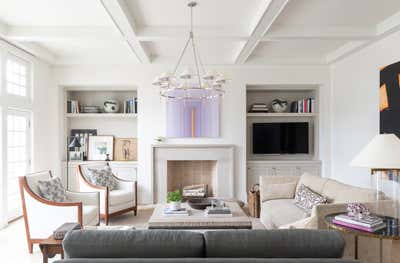  Transitional Family Home Living Room. Gulf Coast Contemporary by Jennifer Fredette Morris Design.