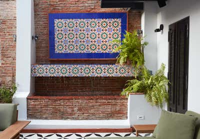  Moroccan Family Home Patio and Deck. Old San Juan Restoration  by Fernando Rodriguez Studio.