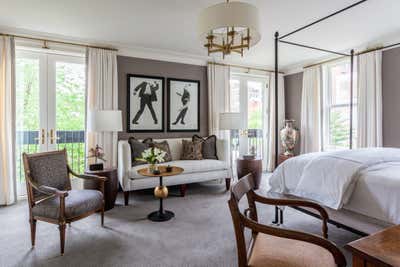  Transitional Family Home Bedroom. Lakeview Greystone by Tom Stringer Design Partners.