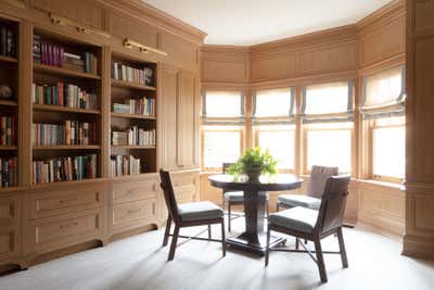  Transitional Family Home Office and Study. North Shore Lakefront Restoration by Tom Stringer Design Partners.