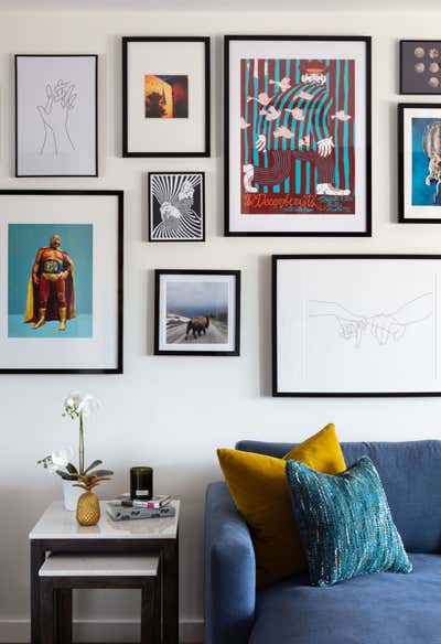 Eclectic Apartment Living Room. North London Apartment by Shanade McAllister-Fisher Design.