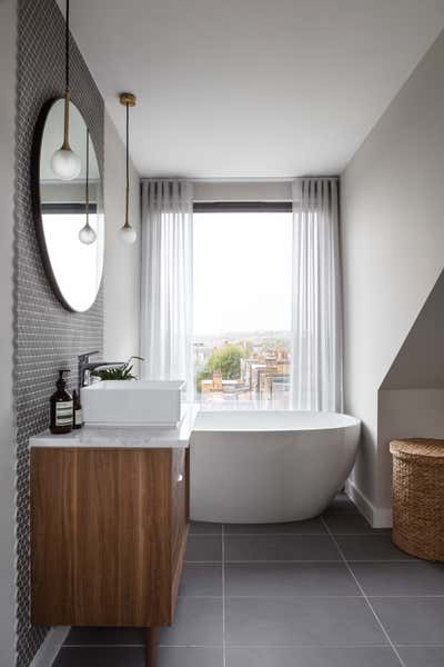  Scandinavian Apartment Bathroom. North London Apartment by Shanade McAllister-Fisher Design.