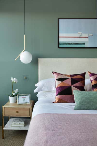  Eclectic Apartment Bedroom. North London Apartment by Shanade McAllister-Fisher Design.