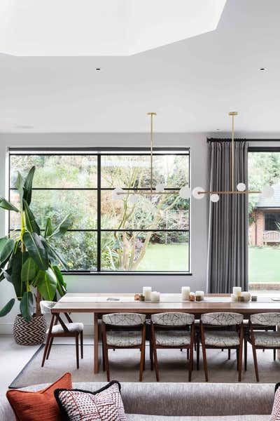  Eclectic Family Home Dining Room. South West London Home by Shanade McAllister-Fisher Design.