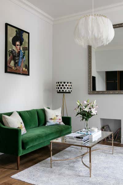  Eclectic Apartment Living Room. West London Apartment by Shanade McAllister-Fisher Design.