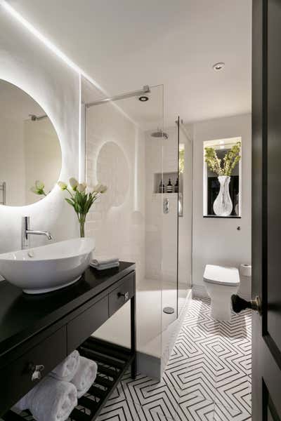  Eclectic Apartment Bathroom. West London Apartment by Shanade McAllister-Fisher Design.