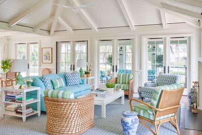  Coastal Beach House Living Room. Vero Beach Bungalow by Meg Braff Designs.