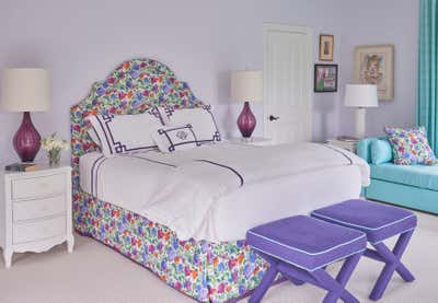  Mid-Century Modern Traditional Beach House Bedroom. Vero Beach Bungalow by Meg Braff Designs.