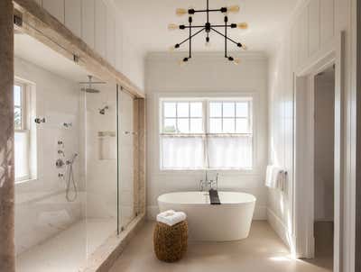 Eclectic Beach House Bathroom. Ocean Road #2 by Stephens Design Group, Inc..
