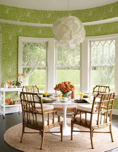 Modern Country House Dining Room. Southampton Residence by Meg Braff Designs.