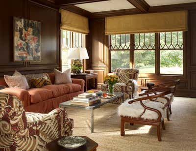  Bohemian Living Room. Southampton Residence by Meg Braff Designs.