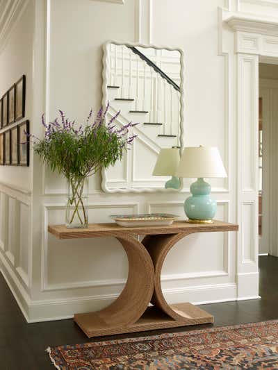  Eclectic Country House Entry and Hall. Southampton Residence by Meg Braff Designs.