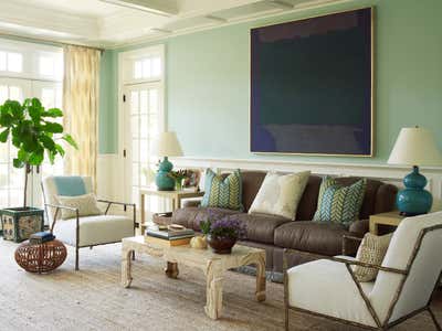  Contemporary Country House Living Room. Southampton Residence by Meg Braff Designs.
