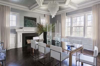  Contemporary Family Home Dining Room. North Maple Avenue by Michael Garvey Interiors.