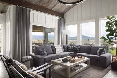 Modern Vacation Home Living Room. Jackson, Wyoming by Michael Garvey Interiors.