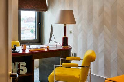 Contemporary Office and Study. Tribal Influences - New York Loft Style Apartment by Studio L London.