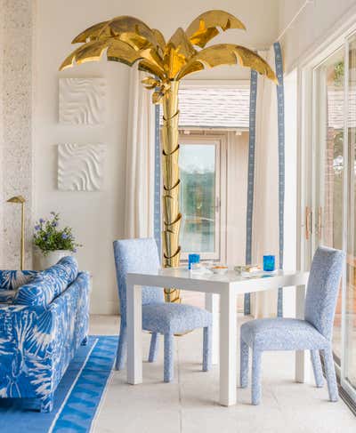  Mid-Century Modern Vacation Home Living Room. Sea Island Beach House by Meg Braff Designs.