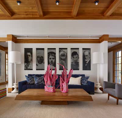  Eclectic Beach House Living Room. Wainscott Main by Stephens Design Group, Inc..