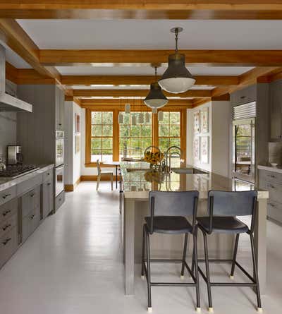Modern Beach House Kitchen. Wainscott Main by Stephens Design Group, Inc..