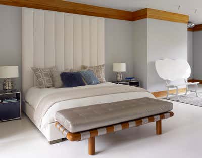  Eclectic Beach House Bedroom. Wainscott Main by Stephens Design Group, Inc..
