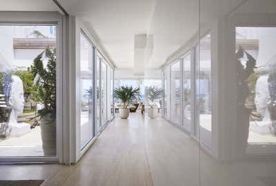  Modern Apartment Entry and Hall. Surfside Residence by Joe Serrins Architecture Studio.